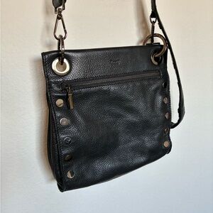 Hammitt Tony Medium Crossbody Studded Leather Bag in Black/Gunmetal